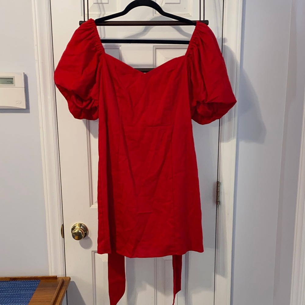 NWT Miami for Francesca’s dress, balloon sleeves, bow
